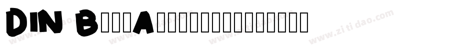 DIN BoldAlternate字体转换